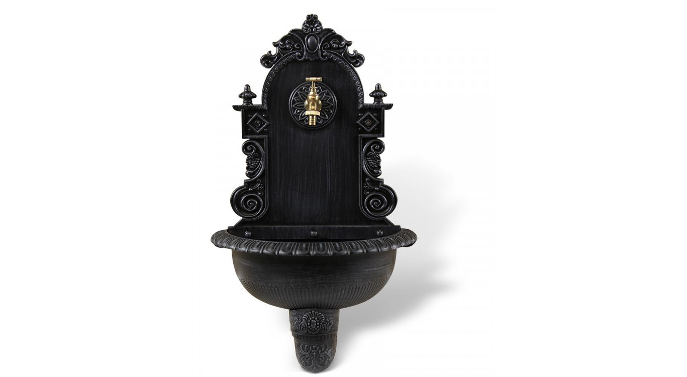 Gartenbrunnen Aluminium Grau 44x22x75.5cm