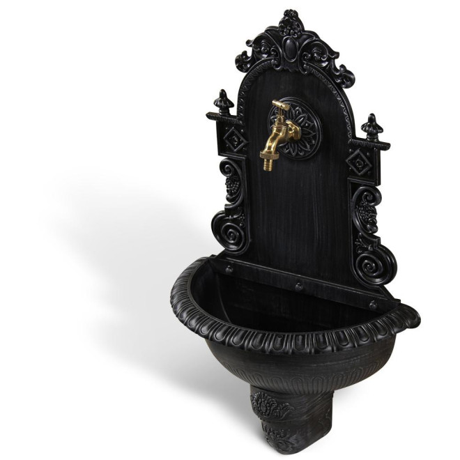 Gartenbrunnen Aluminium Grau 44x22x75.5cm