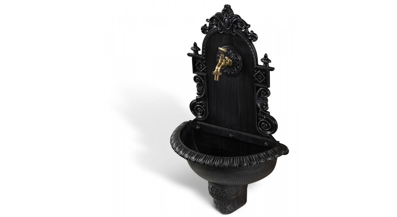 Gartenbrunnen Aluminium Grau 44x22x75.5cm
