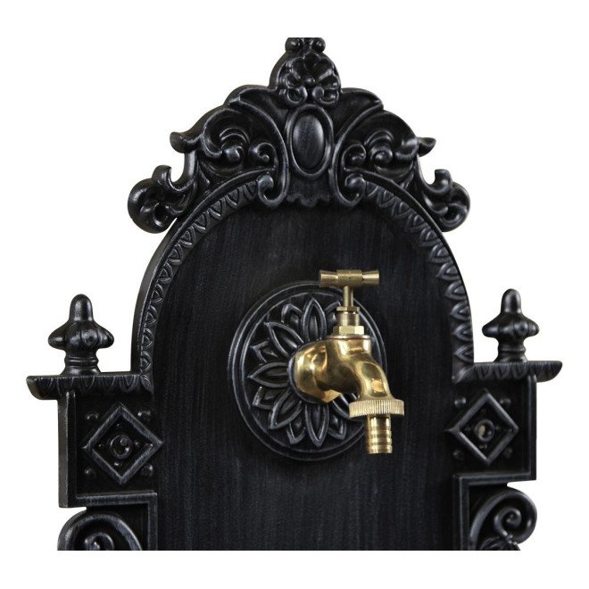 Gartenbrunnen Aluminium Grau 44x22x75.5cm