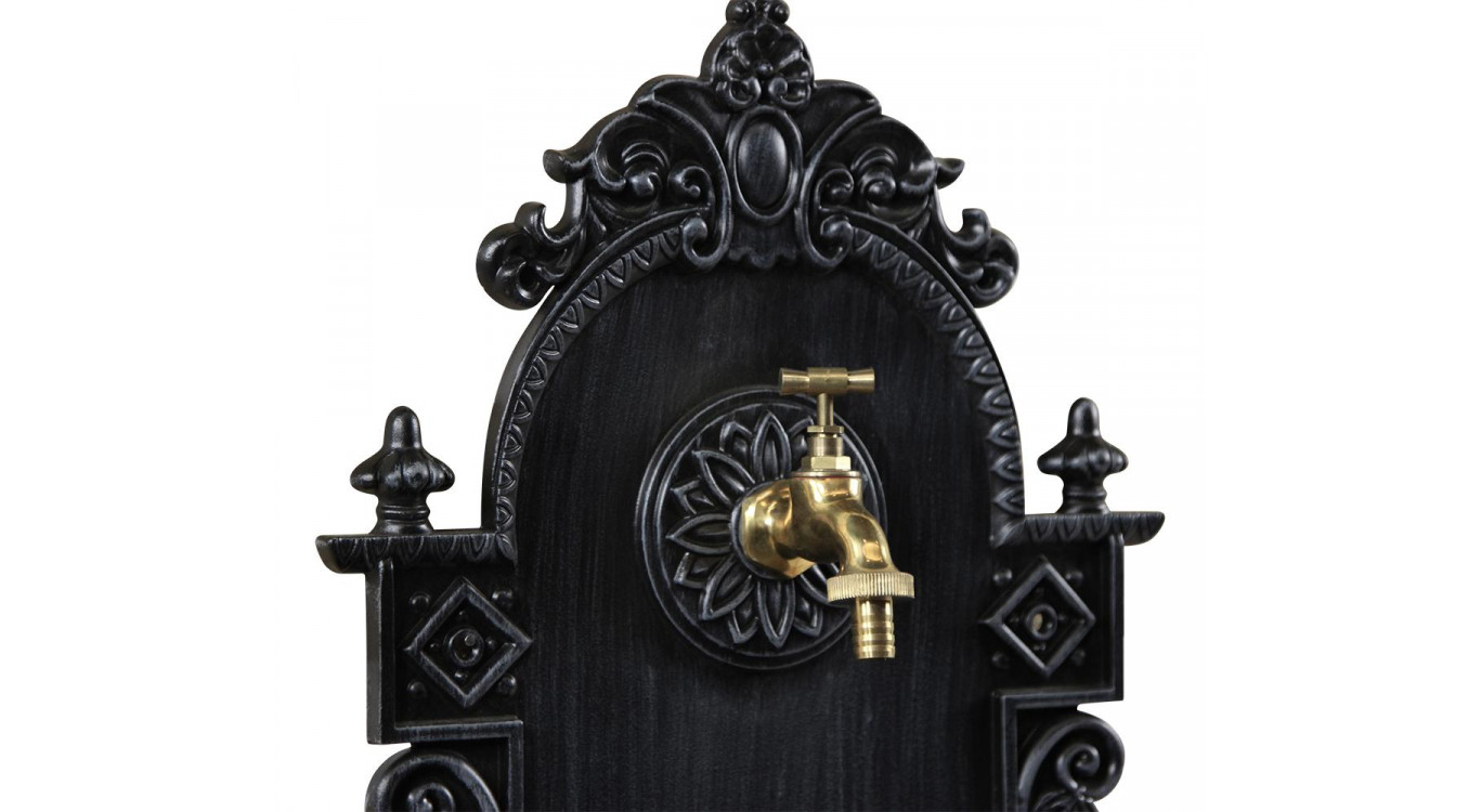 Gartenbrunnen Aluminium Grau 44x22x75.5cm