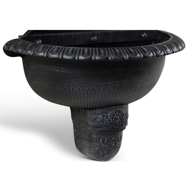 Gartenbrunnen Aluminium Grau 44x22x75.5cm