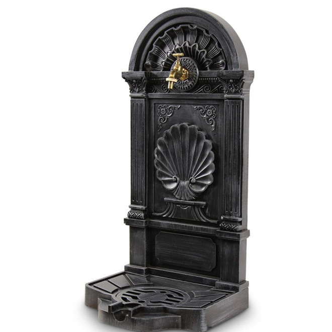 Fontaine de Jardin Aluminium Gris 39x33x82.5cm