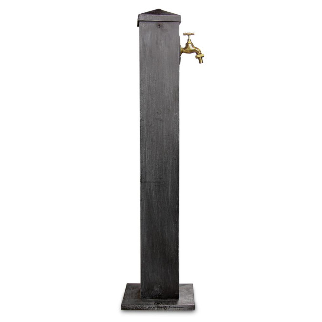 Gartenbrunnen Aluminium Grau 22.5x22.5x91cm