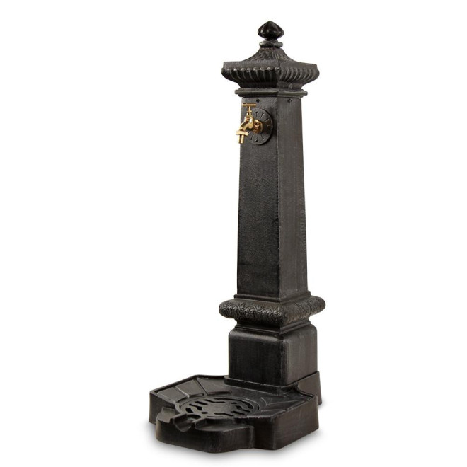 Fontaine de Jardin Aluminium Gris 38x47x99cm