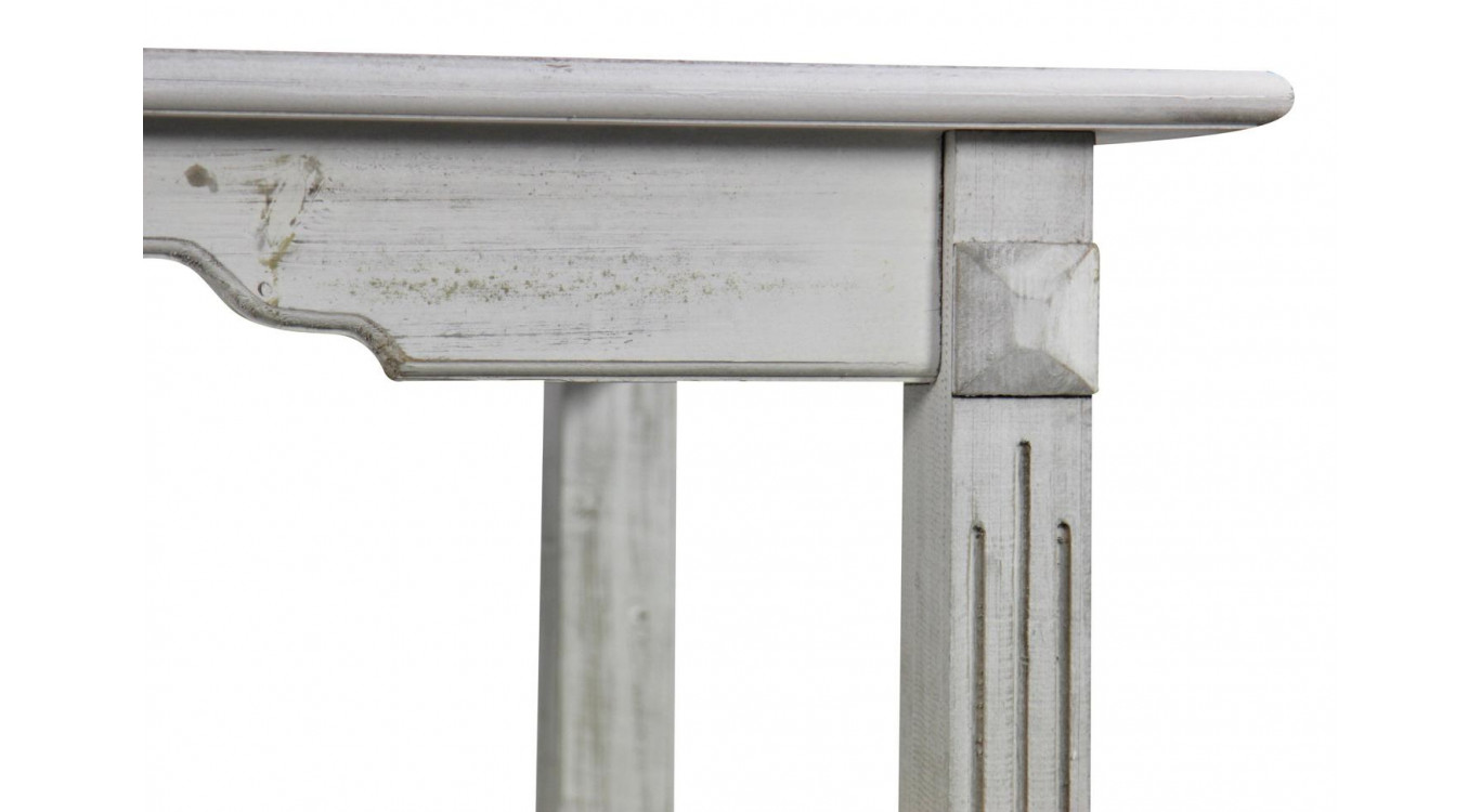 Holztisch Cerusé Weiß 180x90.5x81.5cm