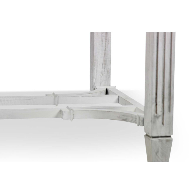 Holztisch Cerusé Weiß 180x90.5x81.5cm