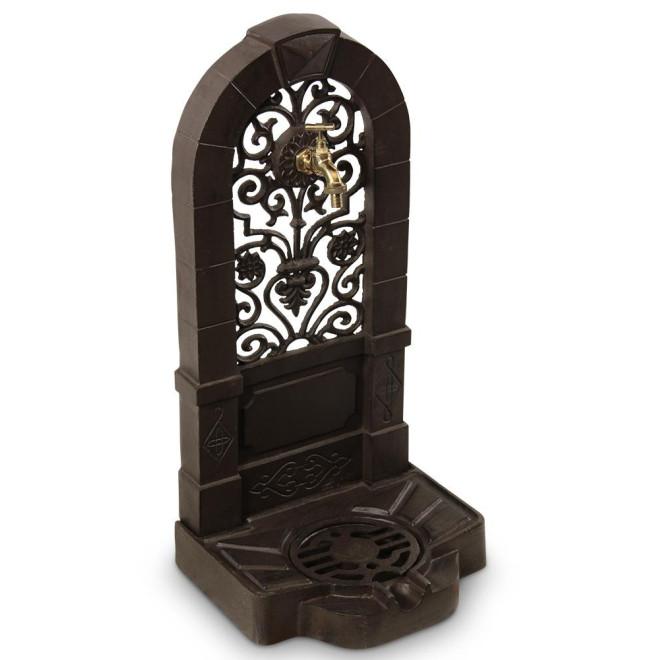 Gartenbrunnen Gusseisen Braun 35.5x31x74.5cm