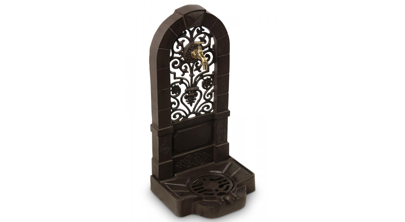 Gartenbrunnen Gusseisen Braun 35.5x31x74.5cm