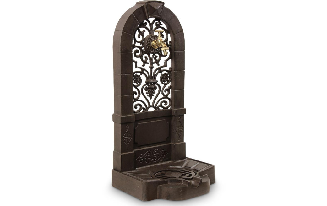 Gartenbrunnen Gusseisen Braun 35.5x31x74.5cm
