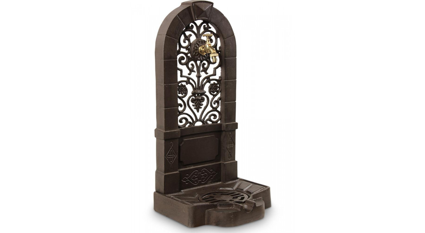 Gartenbrunnen Gusseisen Braun 35.5x31x74.5cm