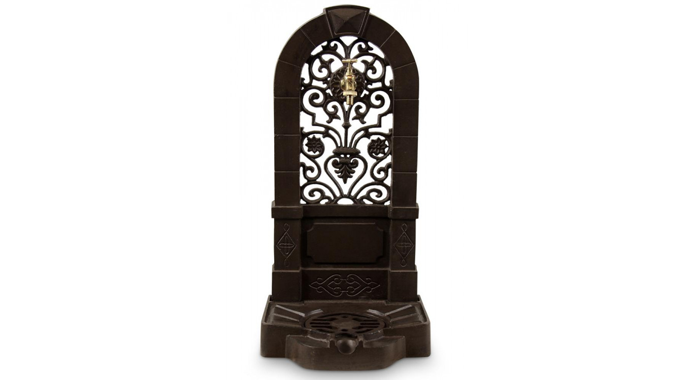 Gartenbrunnen Gusseisen Braun 35.5x31x74.5cm