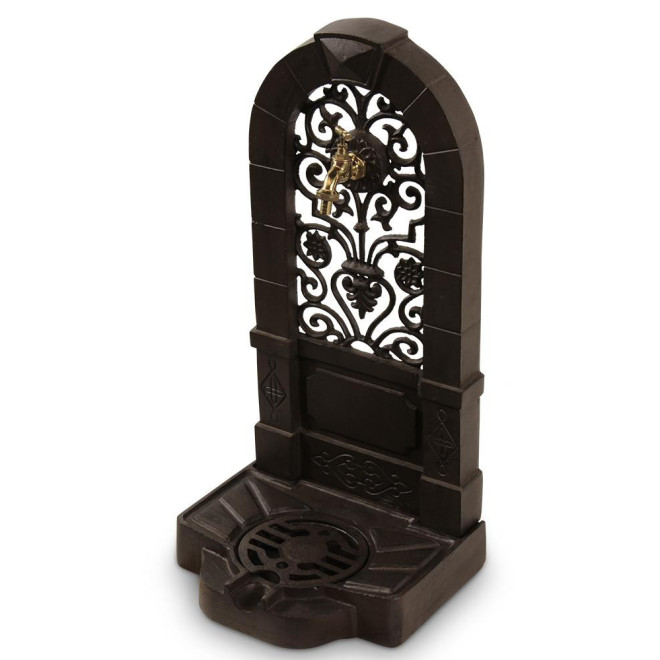 Gartenbrunnen Gusseisen Braun 35.5x31x74.5cm