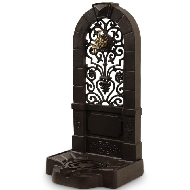 Gartenbrunnen Gusseisen Braun 35.5x31x74.5cm