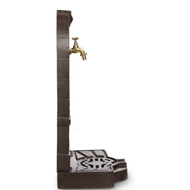Fontaine de Jardin Fonte Marron 35.5x31x74.5cm