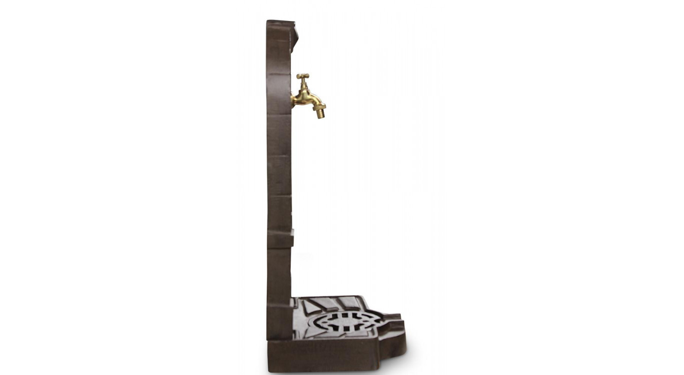 Gartenbrunnen Gusseisen Braun 35.5x31x74.5cm