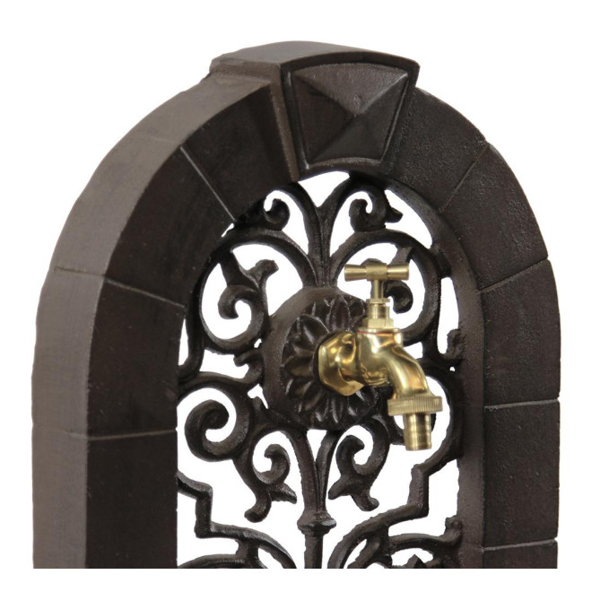 Gartenbrunnen Gusseisen Braun 35.5x31x74.5cm