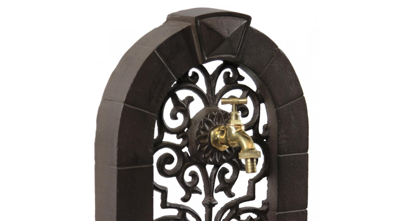 Gartenbrunnen Gusseisen Braun 35.5x31x74.5cm
