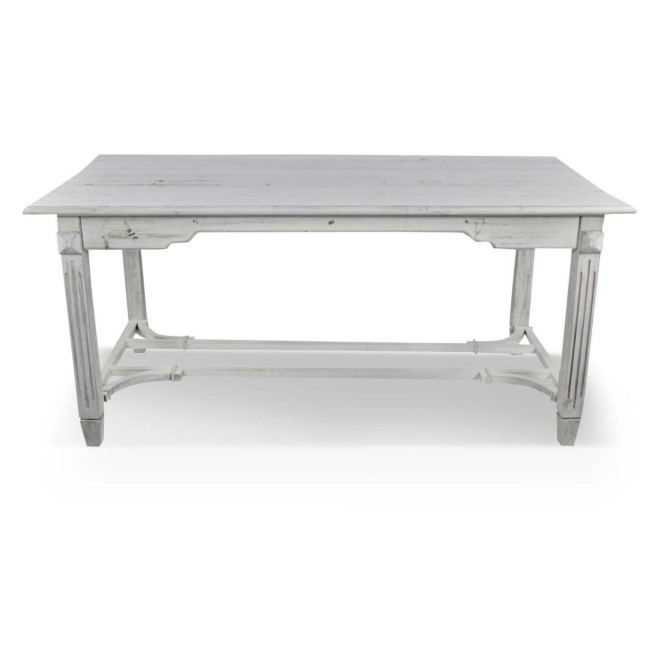 Holztisch Cerusé Weiß 180x90.5x81.5cm