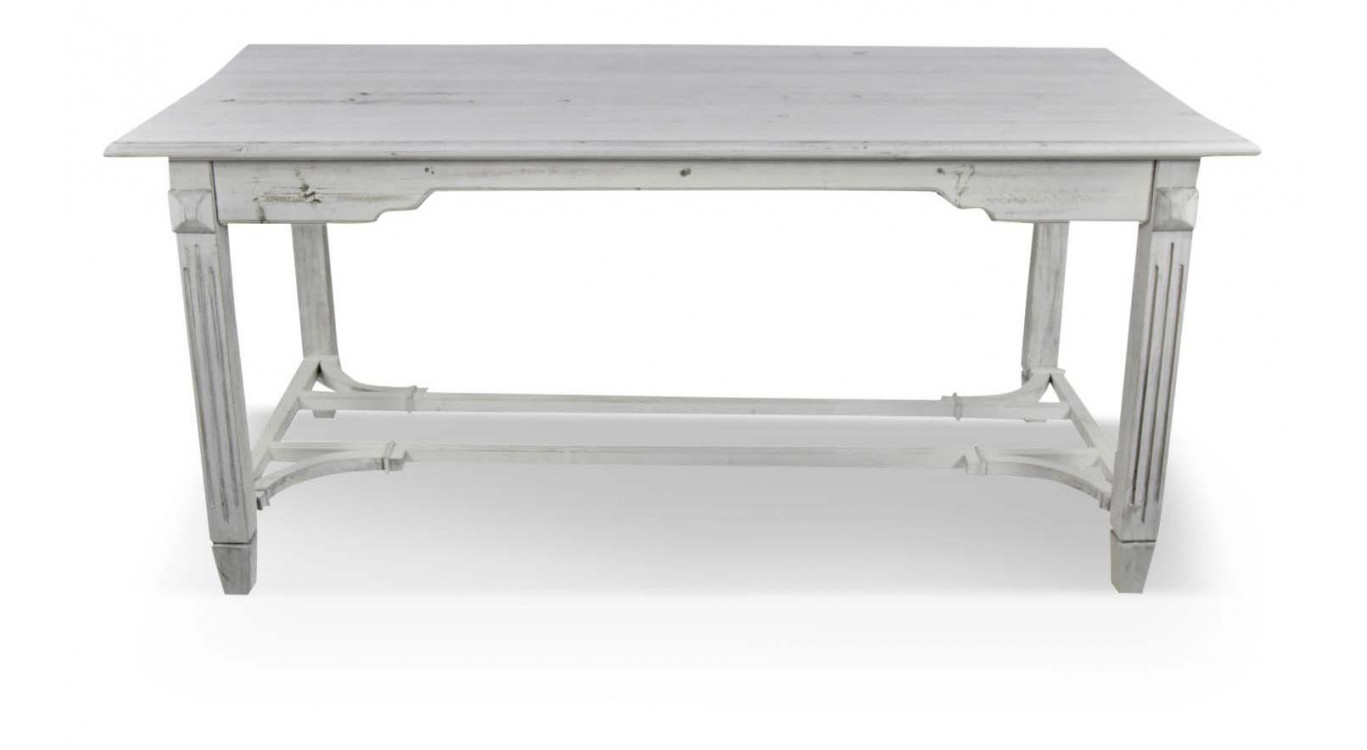 Holztisch Cerusé Weiß 180x90.5x81.5cm
