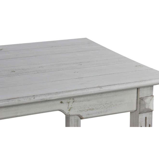 Table Bois Cerusé Blanc 180x90.5x81.5cm