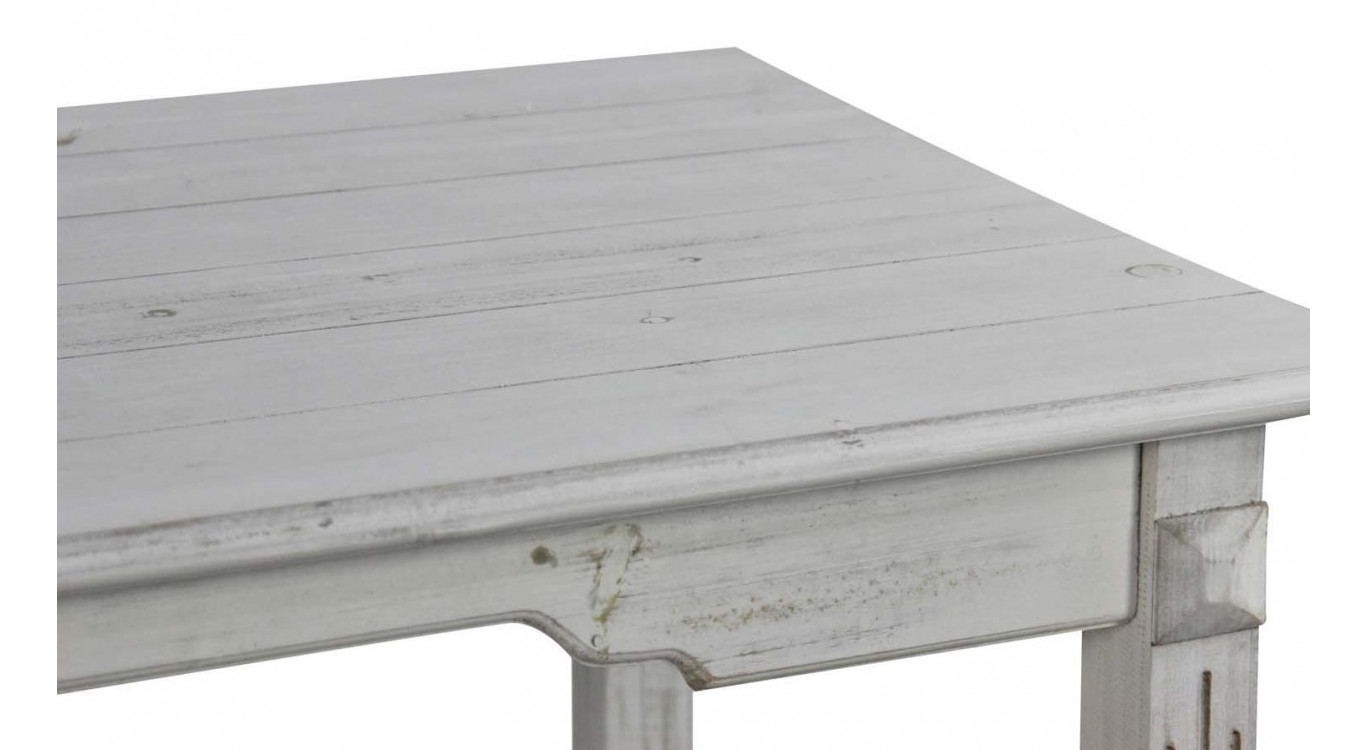 Holztisch Cerusé Weiß 180x90.5x81.5cm