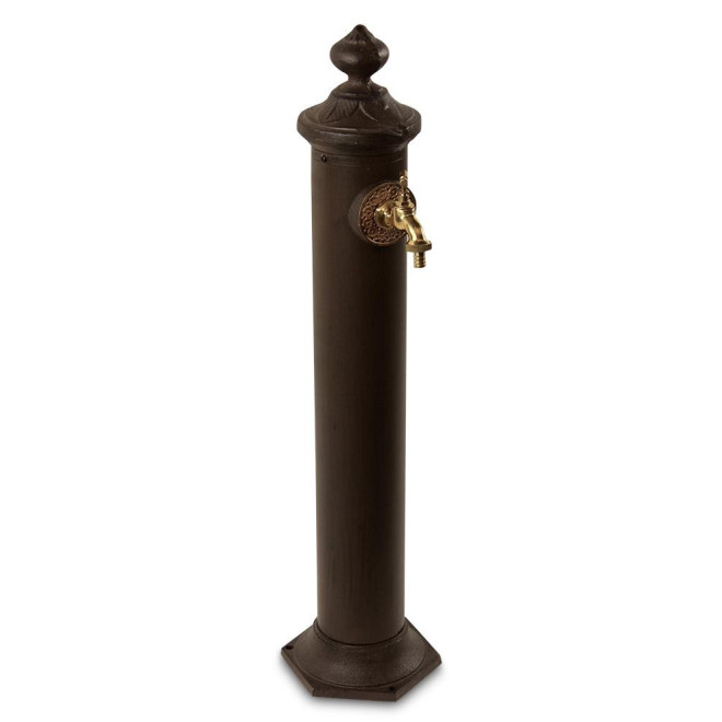 Gartenbrunnen Metall Braun 21x18.5x83cm