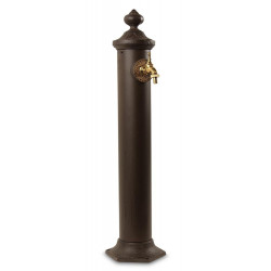 Gartenbrunnen Metall Braun 21x18.5x83cm