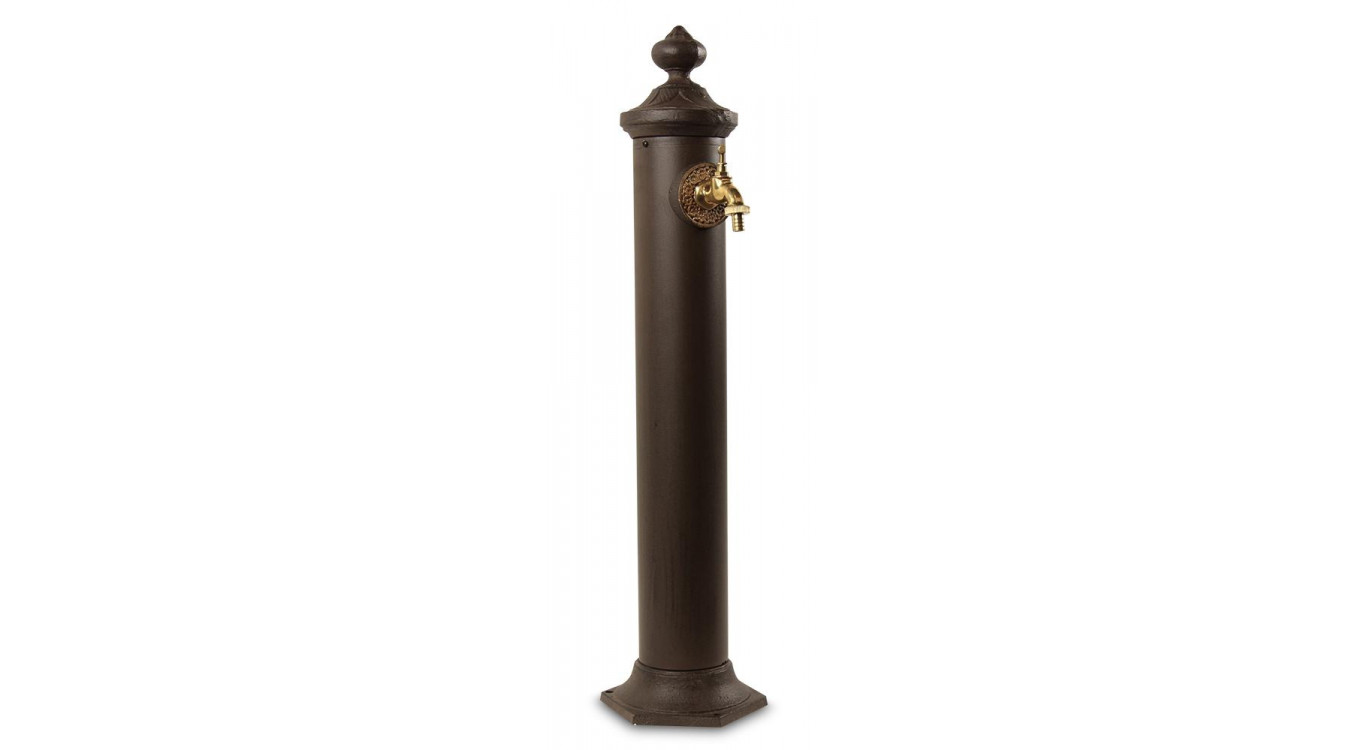 Gartenbrunnen Metall Braun 21x18.5x83cm