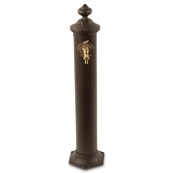 Gartenbrunnen Metall Braun 21x18.5x83cm