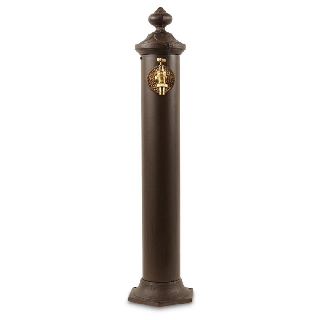 Gartenbrunnen Metall Braun 21x18.5x83cm