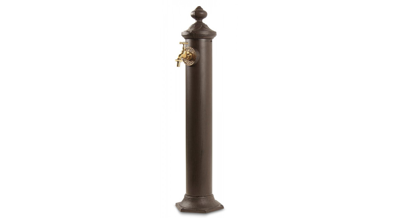 Gartenbrunnen Metall Braun 21x18.5x83cm