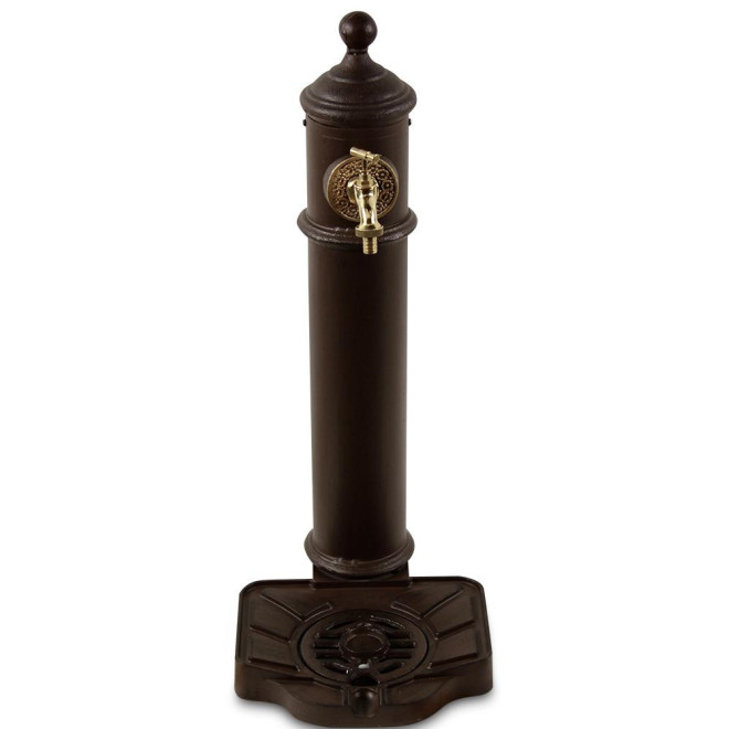 Fontaine de Jardin Aluminium, Métal Marron 29x33.5x72cm