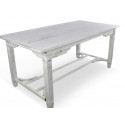 Esstisch Holz Weiß 180x90.5x81.5cm