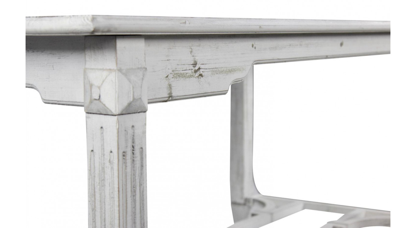Holztisch Cerusé Weiß 180x90.5x81.5cm