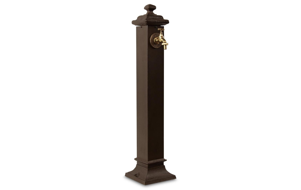 Fontaine de Jardin Métal Marron 18.5x18.5x85.5cm
