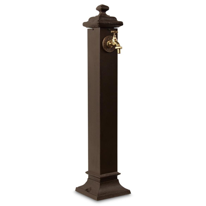 Gartenbrunnen Metall Braun 18.5x18.5x85.5cm