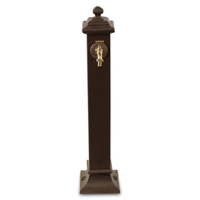 Gartenbrunnen Metall Braun 18.5x18.5x85.5cm