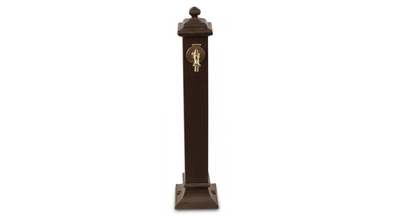 Fontaine de Jardin Métal Marron 18.5x18.5x85.5cm