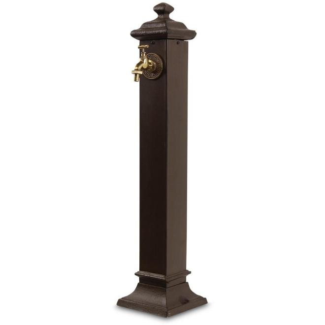 Gartenbrunnen Metall Braun 18.5x18.5x85.5cm