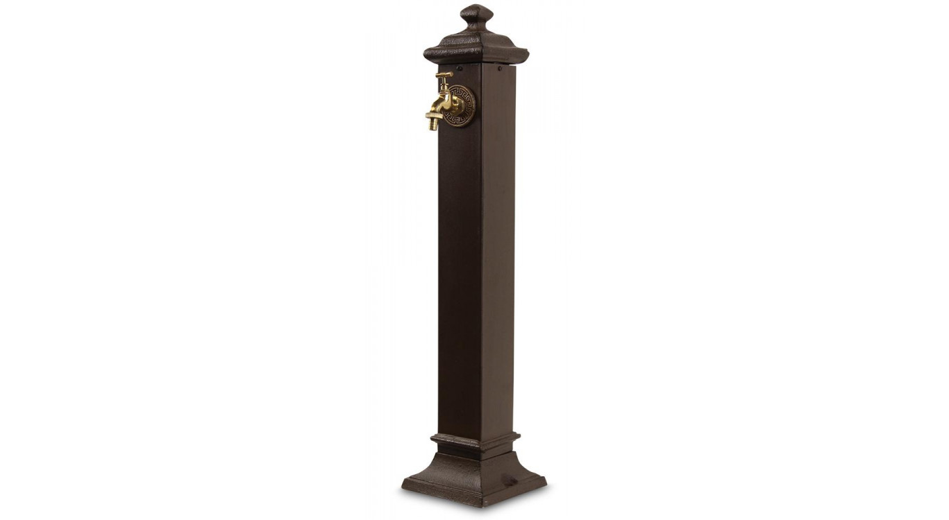 Gartenbrunnen Metall Braun 18.5x18.5x85.5cm