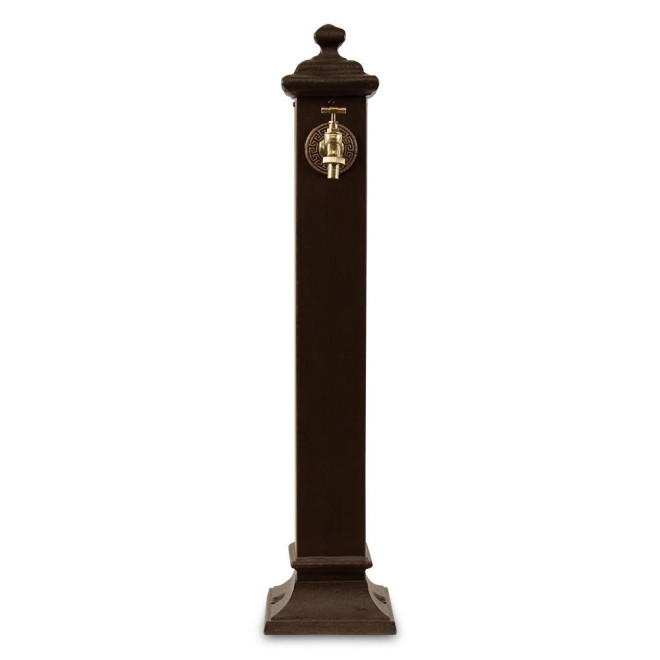 Gartenbrunnen Metall Braun 18.5x18.5x85.5cm