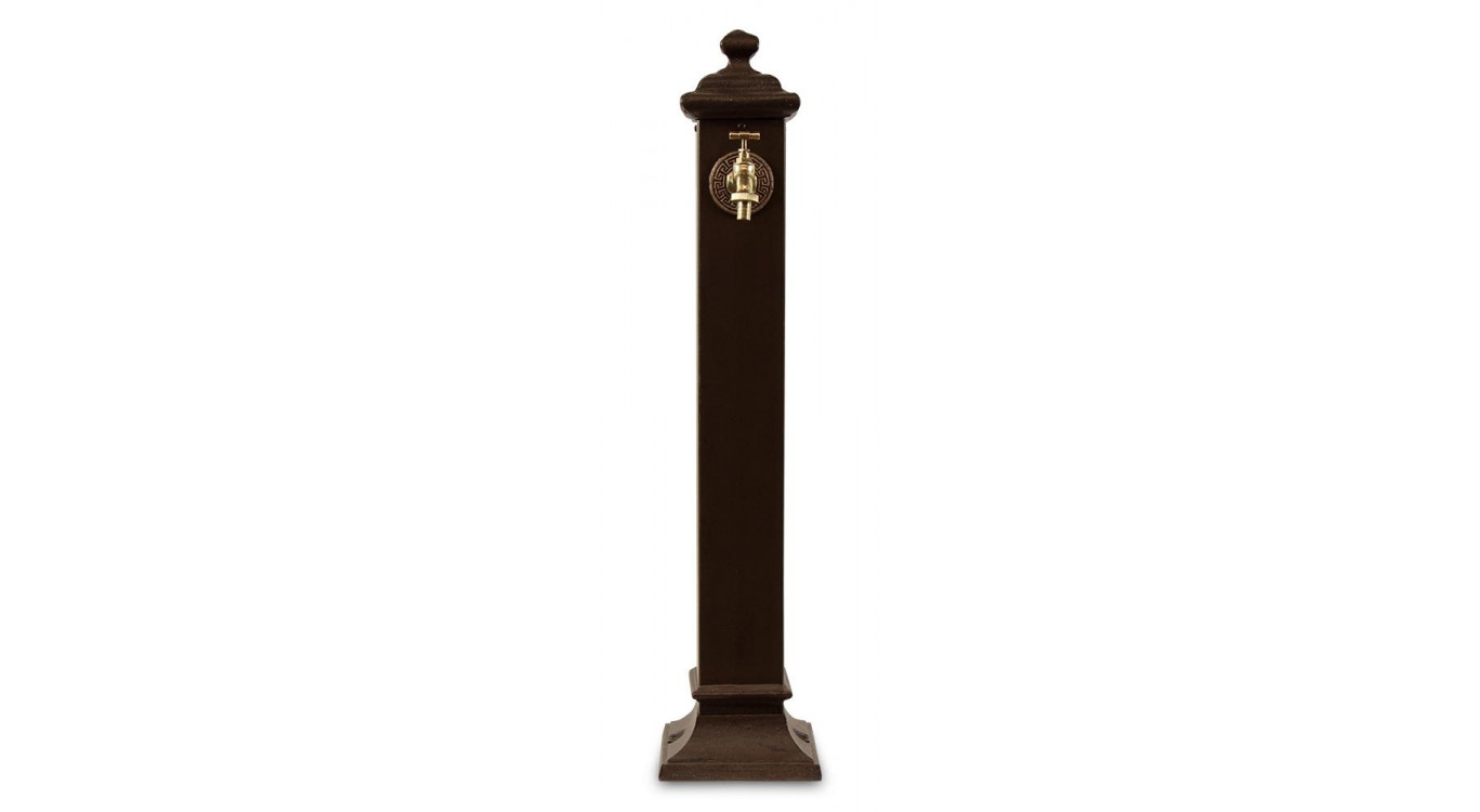 Fontaine de Jardin Métal Marron 18.5x18.5x85.5cm