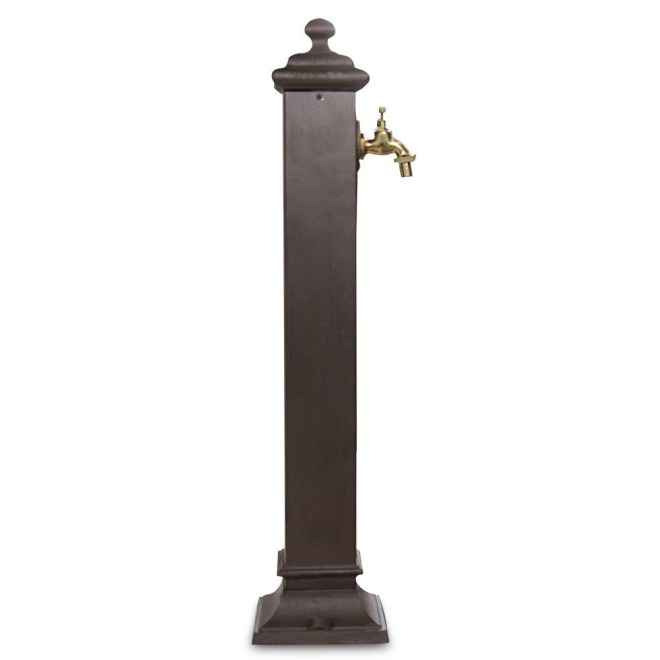 Gartenbrunnen Metall Braun 18.5x18.5x85.5cm