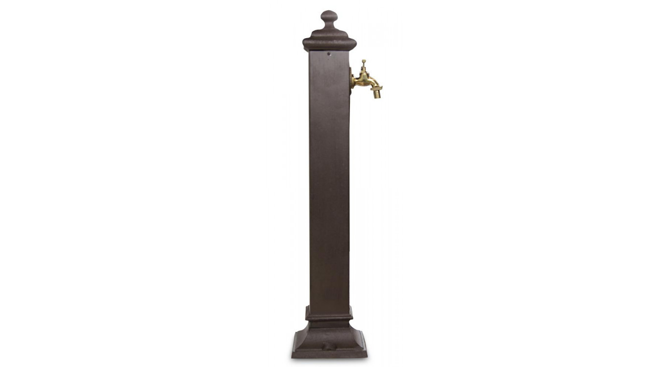 Fontaine de Jardin Métal Marron 18.5x18.5x85.5cm