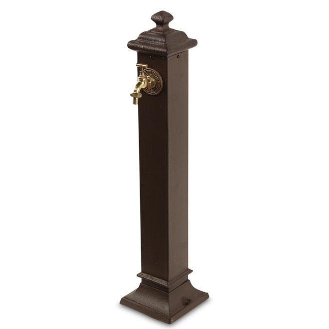 Gartenbrunnen Metall Braun 18.5x18.5x85.5cm