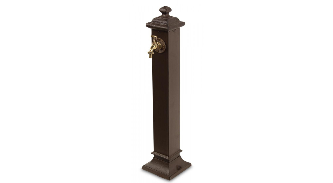 Gartenbrunnen Metall Braun 18.5x18.5x85.5cm