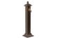 Gartenbrunnen Metall Braun 17.5x17.5x71cm
