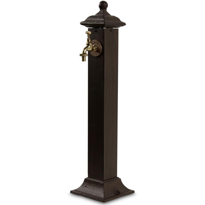 Fontaine de Jardin Métal Marron 17.5x17.5x71cm