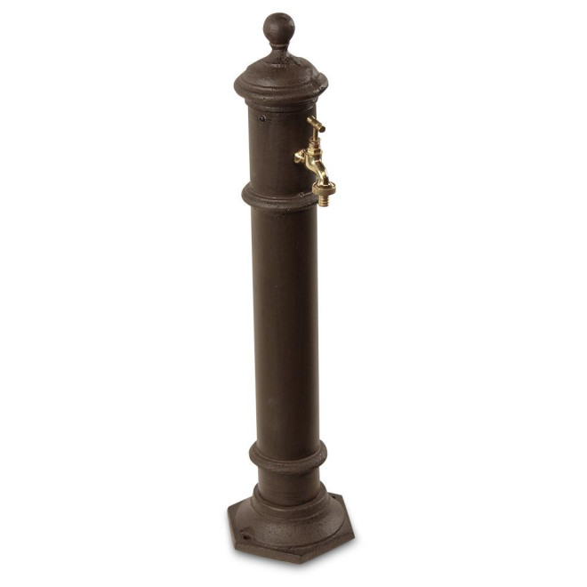 Gartenbrunnen Metall Braun 17x19x73cm